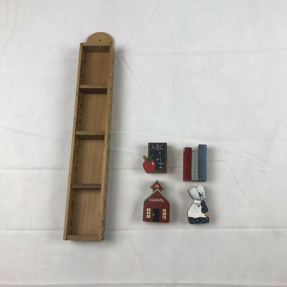 vintage wooden‎ ruler school theam/tracher decor - Picture 2 of 9